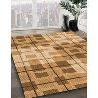 Patterned Yellow Orange Rug, pat579org