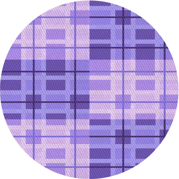 Square Patterned Purple Rug, pat579pur