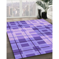 Patterned Purple Rug, pat579pur