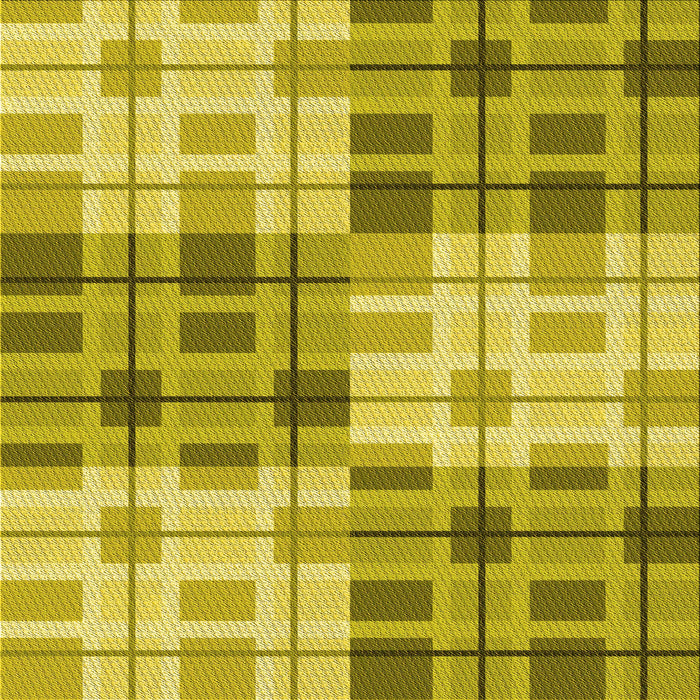 Round Patterned Yellow Rug, pat579yw