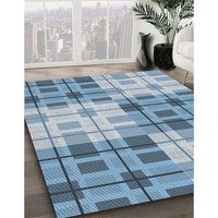 Patterned Jeans Blue Novelty Rug, pat579