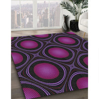 Patterned Purple Novelty Rug, pat57