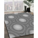 Patterned Gray Rug in Family Room, pat58gry