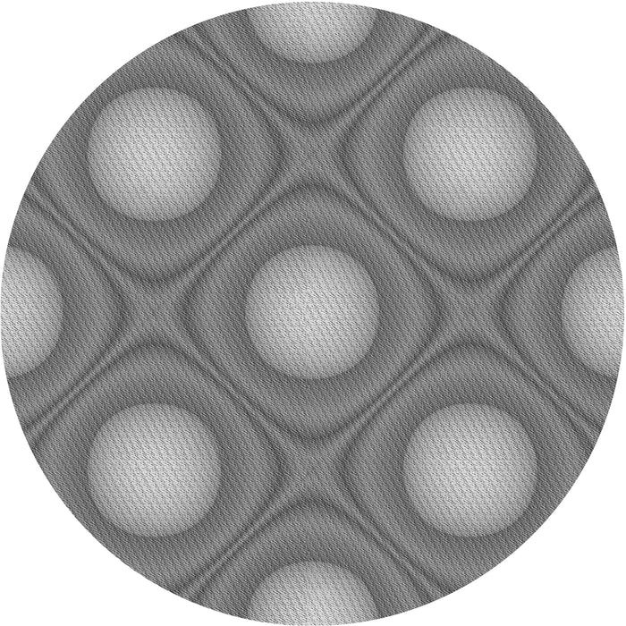 Square Patterned Gray Rug, pat58gry