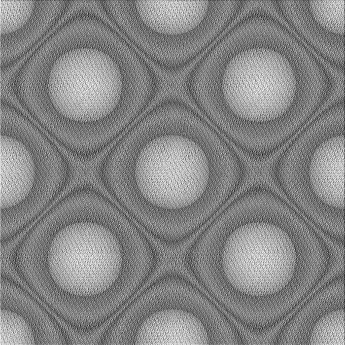 Round Patterned Gray Rug, pat58gry