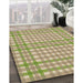 Patterned Copper Brown Rug in Family Room, pat580brn