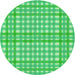 Square Patterned Neon Green Rug, pat580grn