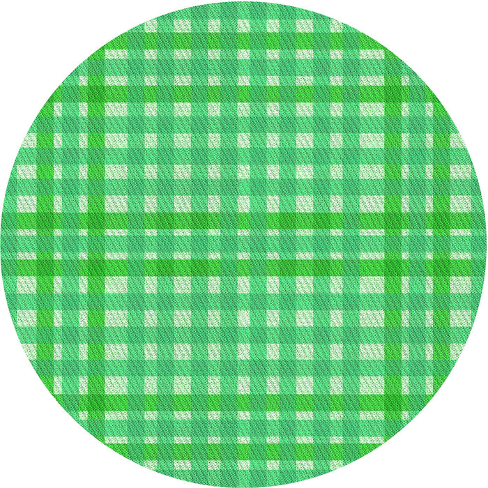 Square Machine Washable Transitional Neon Green Rug in a Living Room, wshpat580grn