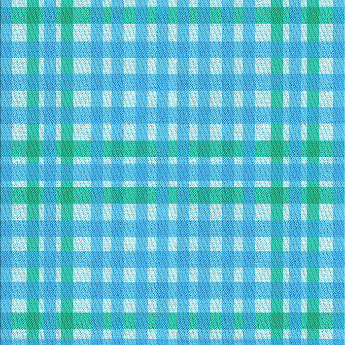 Patterned Bright Turquoise Blue Rug, pat580lblu