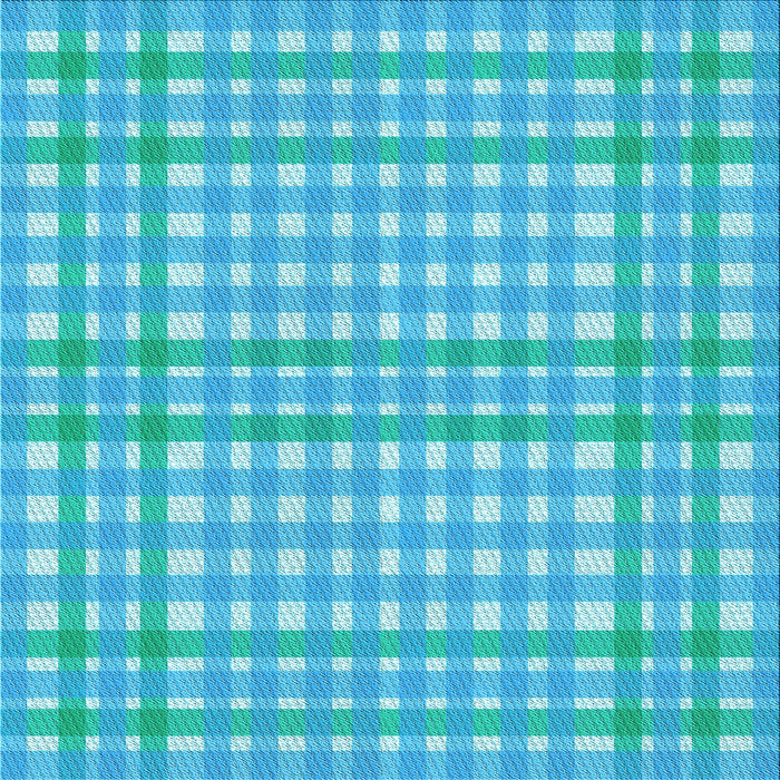 Round Patterned Bright Turquoise Blue Rug, pat580lblu