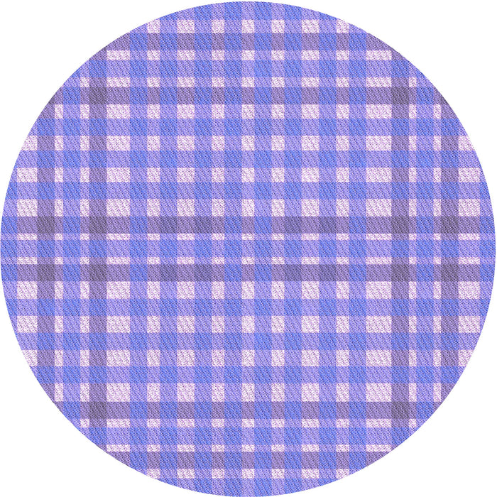 Square Machine Washable Transitional Medium Slate Blue Rug in a Living Room, wshpat580pur