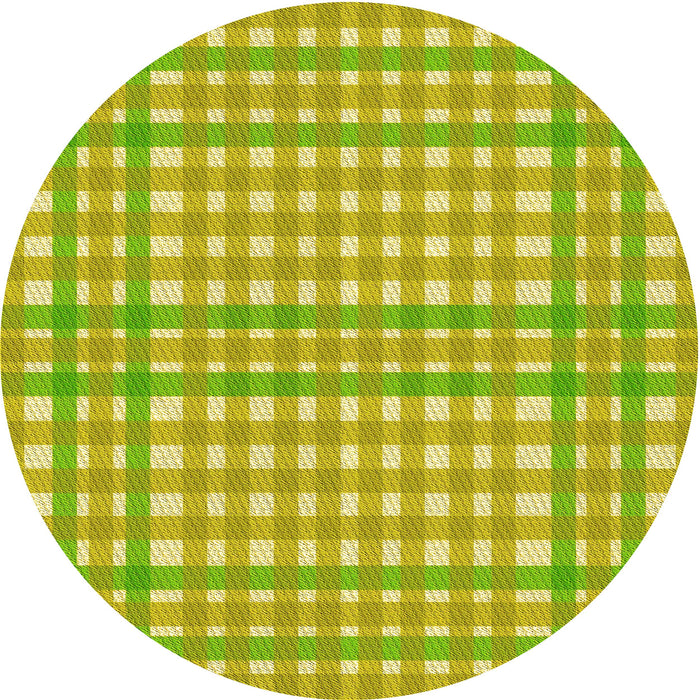 Square Patterned Green Rug, pat580yw