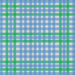 Square Patterned Blue Ivy Blue Novelty Rug, pat580