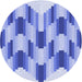 Square Patterned Blue Rug, pat581blu