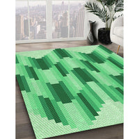 Patterned Jade Green Rug, pat581grn