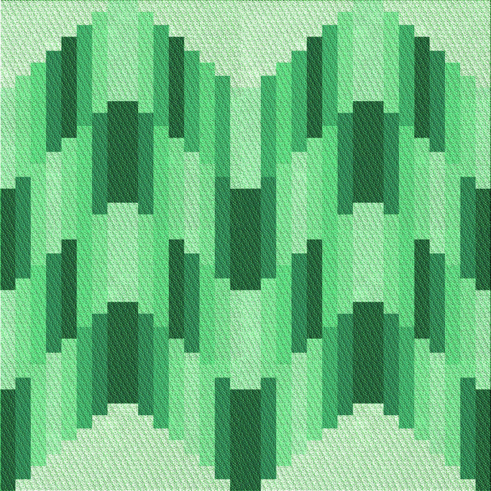 Round Machine Washable Transitional Jade Green Rug, wshpat581grn