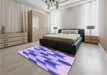 Patterned Mauve Purple Rug in a Bedroom, pat581pur