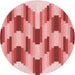 Square Patterned Pastel Pink Rug, pat581rd