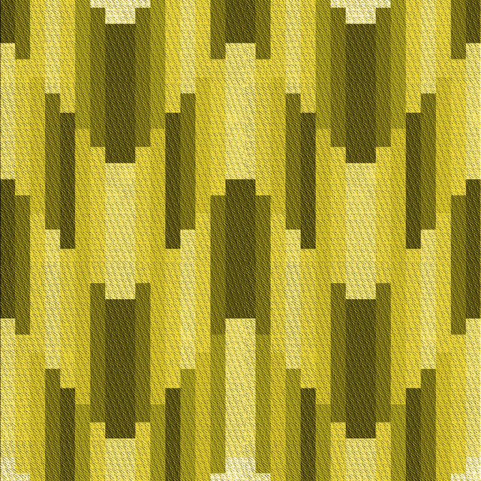 Patterned Dark Yellow Green Rug, pat581yw