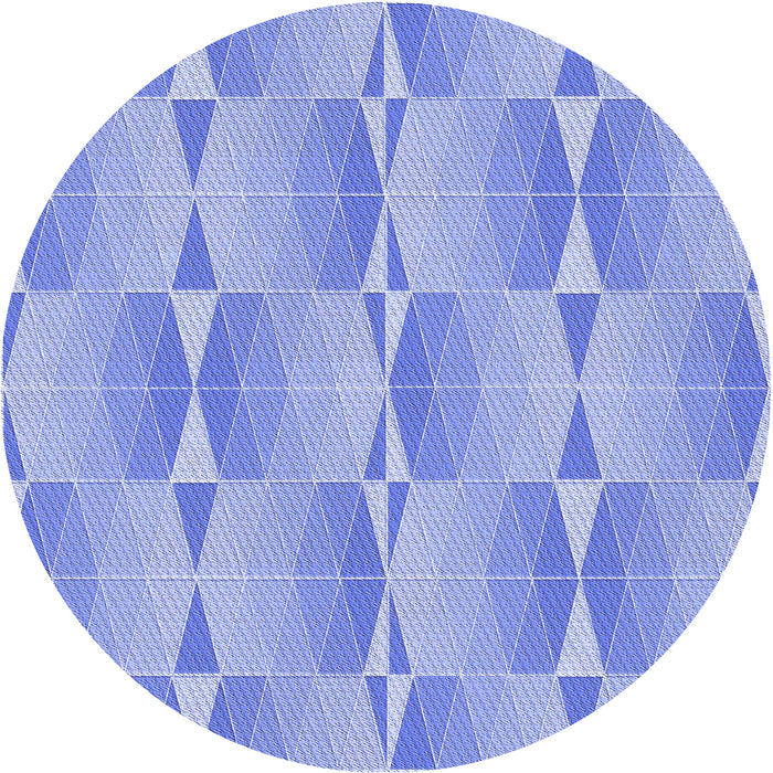 Square Machine Washable Transitional Light Slate Blue Rug in a Living Room, wshpat583blu