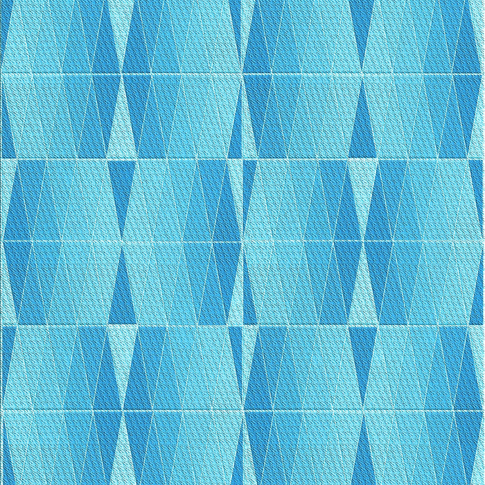 Machine Washable Transitional Bright Turquoise Blue Rug, wshpat583lblu