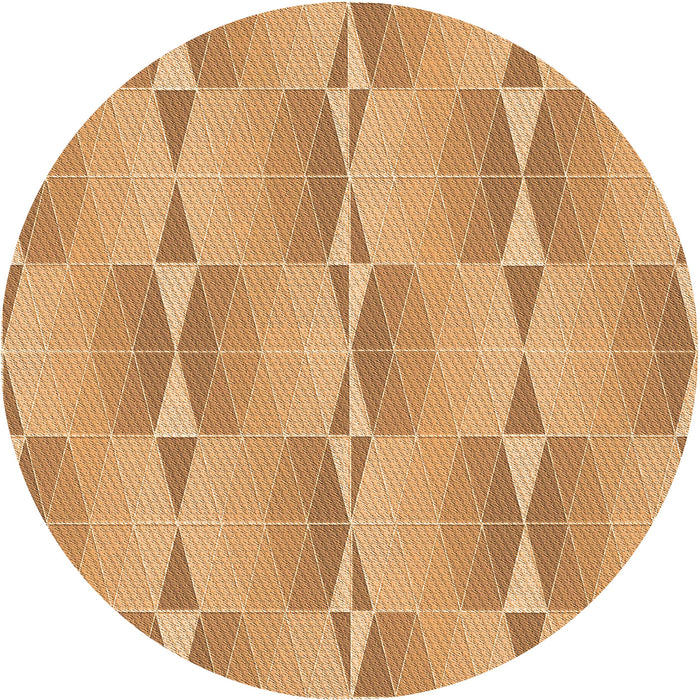 Square Patterned Yellow Orange Rug, pat583org