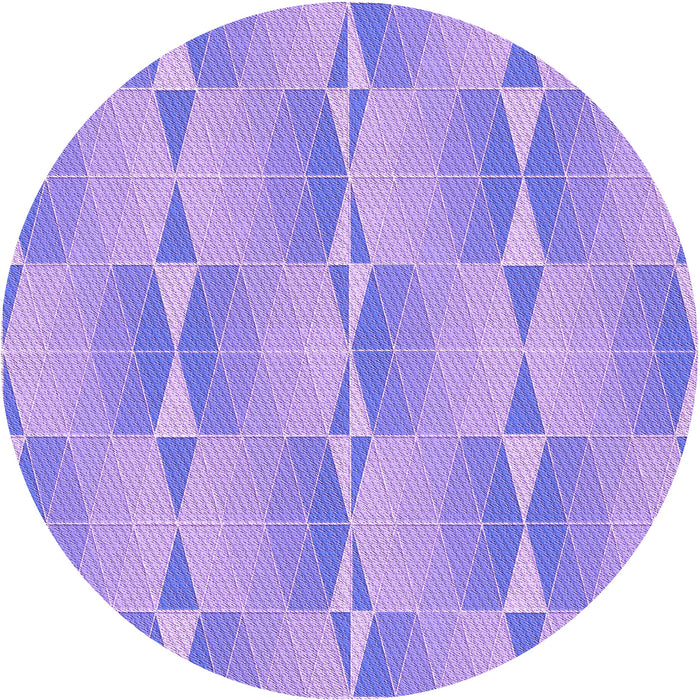 Square Patterned Medium Slate Blue Rug, pat583pur