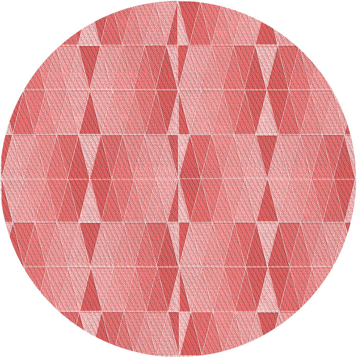 Square Patterned Light Salmon Pink Rug, pat583rd