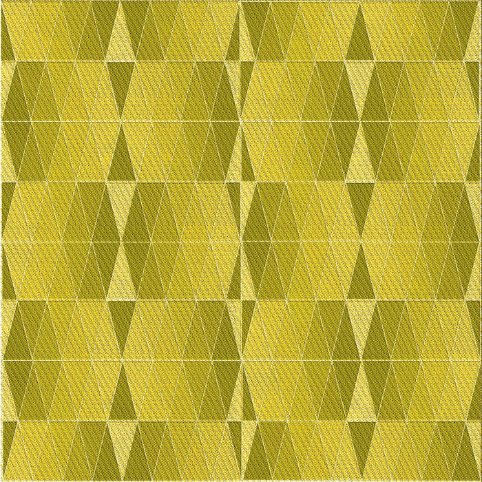 Round Patterned Yellow Rug, pat583yw