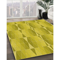 Patterned Yellow Rug, pat583yw