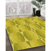 Machine Washable Transitional Yellow Rug in a Family Room, wshpat583yw