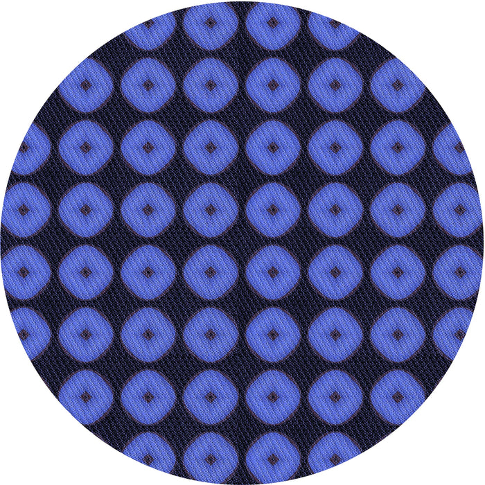 Square Patterned Blue Rug, pat584blu