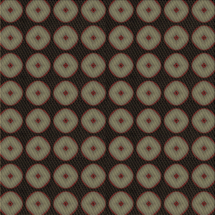 Round Machine Washable Transitional Night Red Rug, wshpat584brn