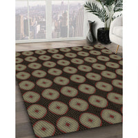 Patterned Red Rug, pat584brn