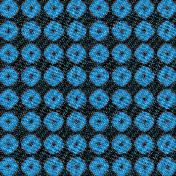 Round Patterned Dark Slate Grey Green Rug, pat584lblu