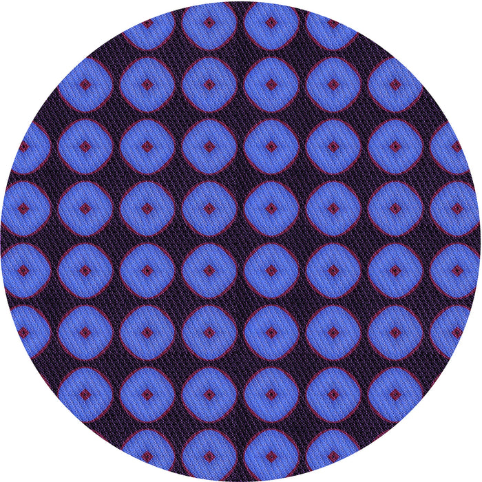 Square Patterned Blue Rug, pat584pur