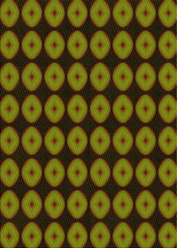 Machine Washable Transitional Dark Yellow Green Rug, wshpat584yw