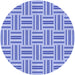 Square Patterned Royal Blue Rug, pat585blu