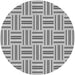 Square Patterned Platinum Silver Gray Rug, pat585gry