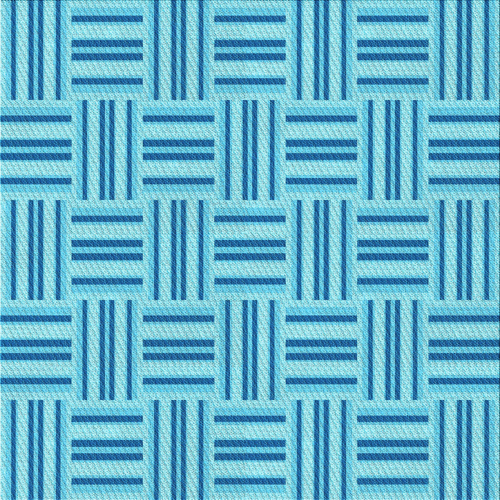 Round Patterned Blue Rug, pat585lblu