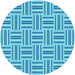 Square Patterned Blue Rug, pat585lblu