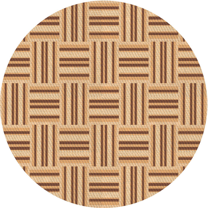 Square Patterned Yellow Orange Rug, pat585org