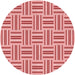 Square Patterned Pastel Pink Rug, pat585rd