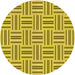 Square Patterned Golden Yellow Rug, pat585yw