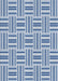 Patterned Sea Blue Novelty Rug, pat585