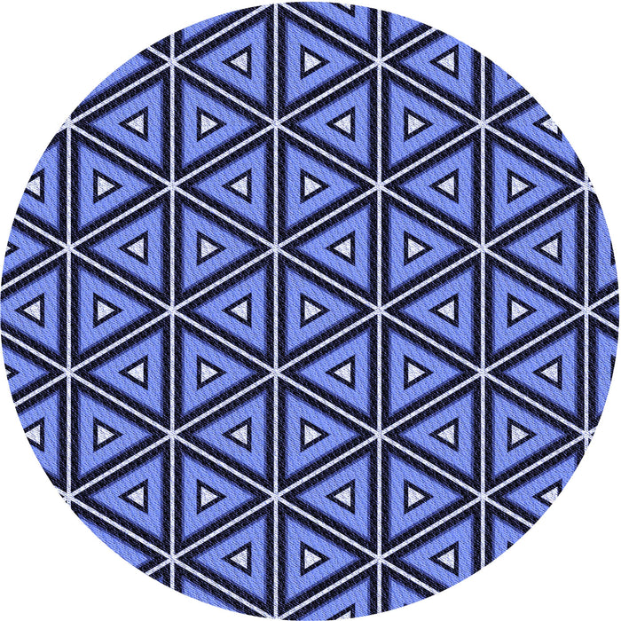 Square Patterned Sky Blue Rug, pat586blu