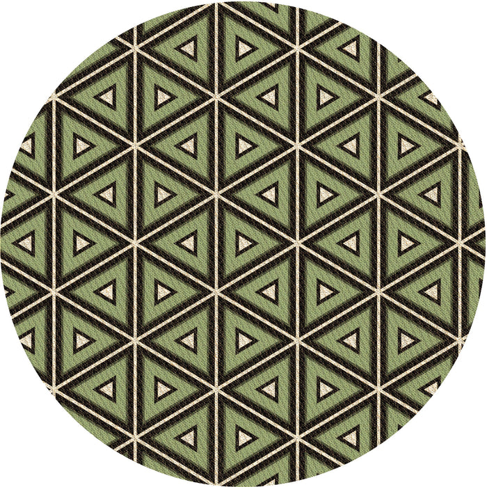 Square Patterned Midnight Gray Rug, pat586brn