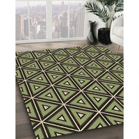 Patterned Midnight Gray Rug, pat586brn