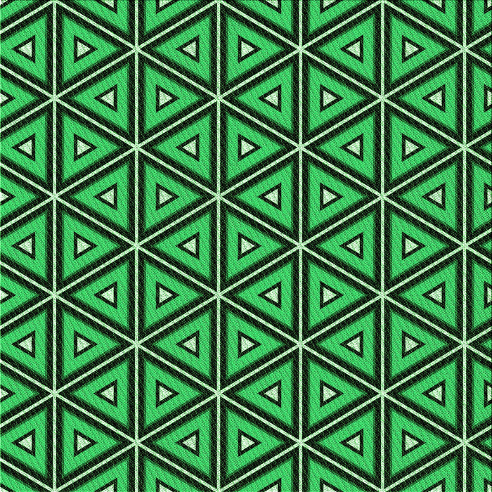 Round Machine Washable Transitional Deep Emerald Green Rug, wshpat586grn