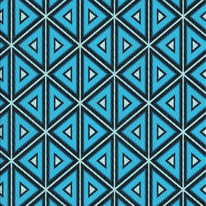 Patterned Deep-Sea Blue Rug, pat586lblu